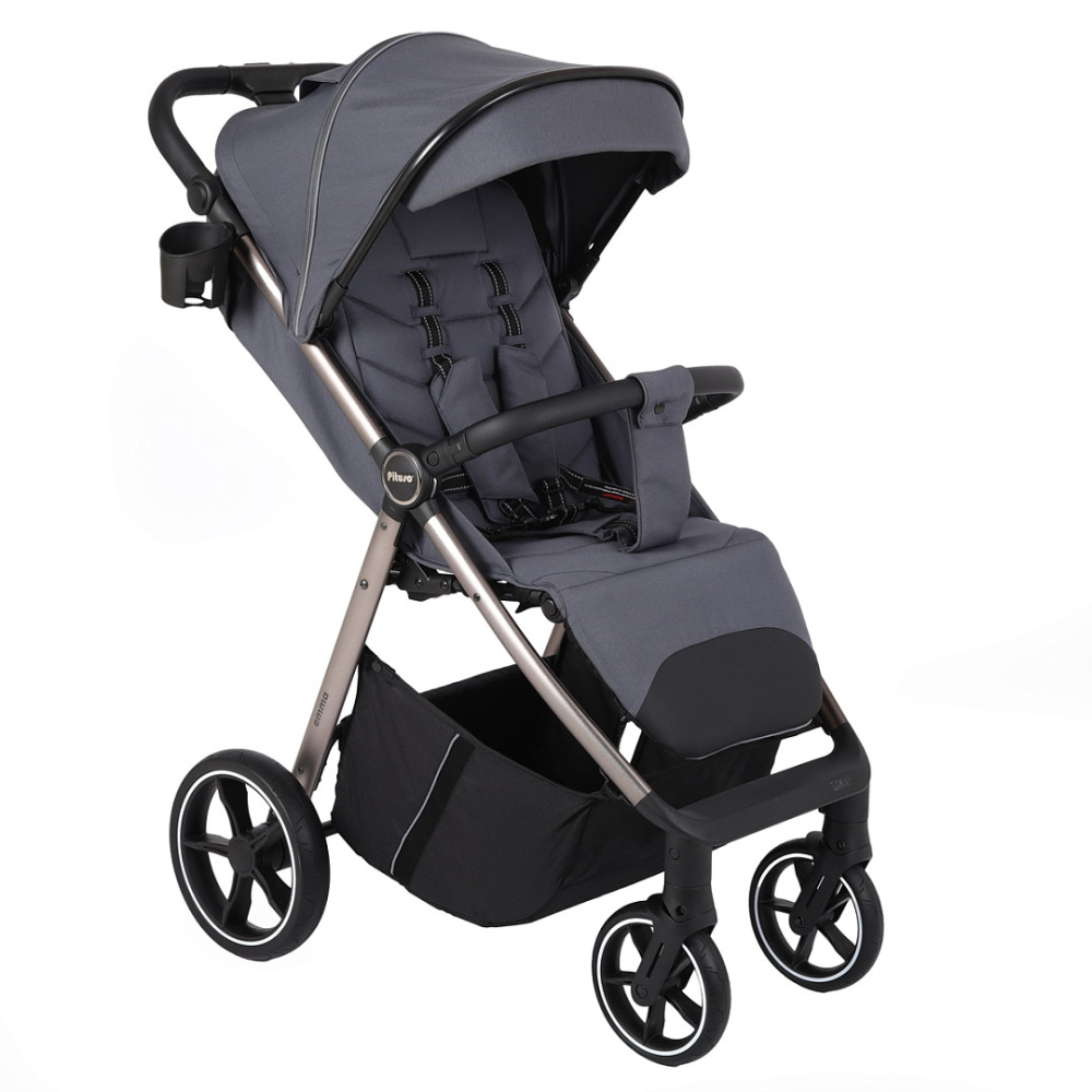 Коляска прогулочная PITUSO EMMA Graphite/Графит/PU
