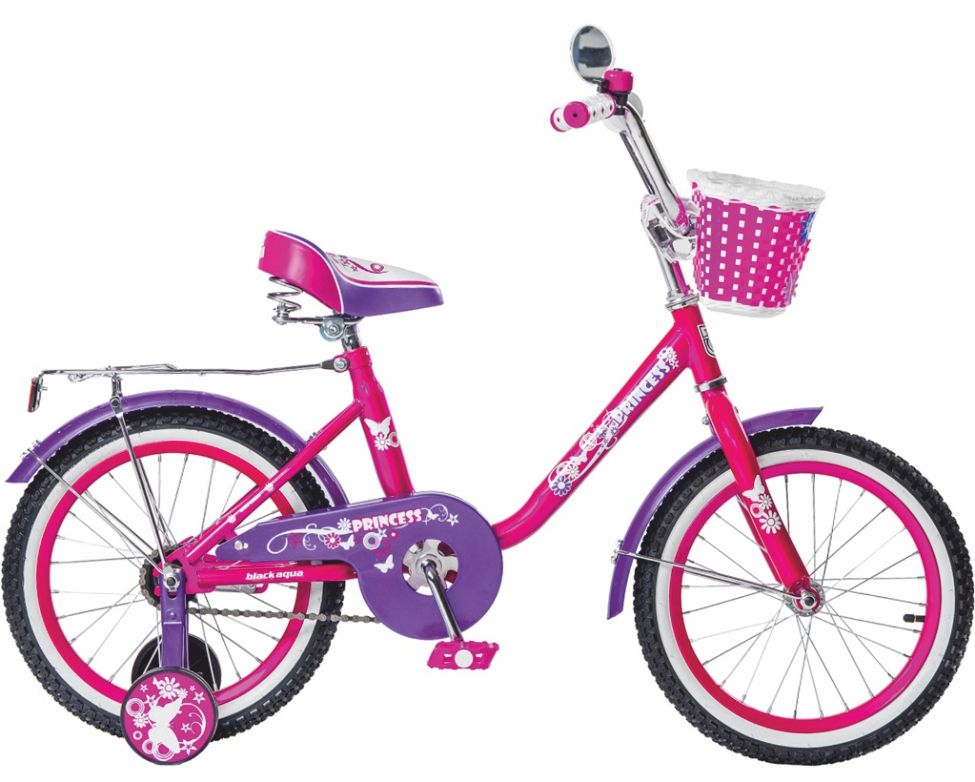 Велосипед детский  Black Aqua Princess 18"
