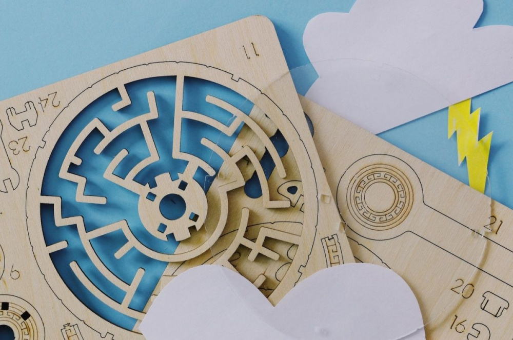 Головоломка Лабиринт Клубок Ариадны UNIWOOD