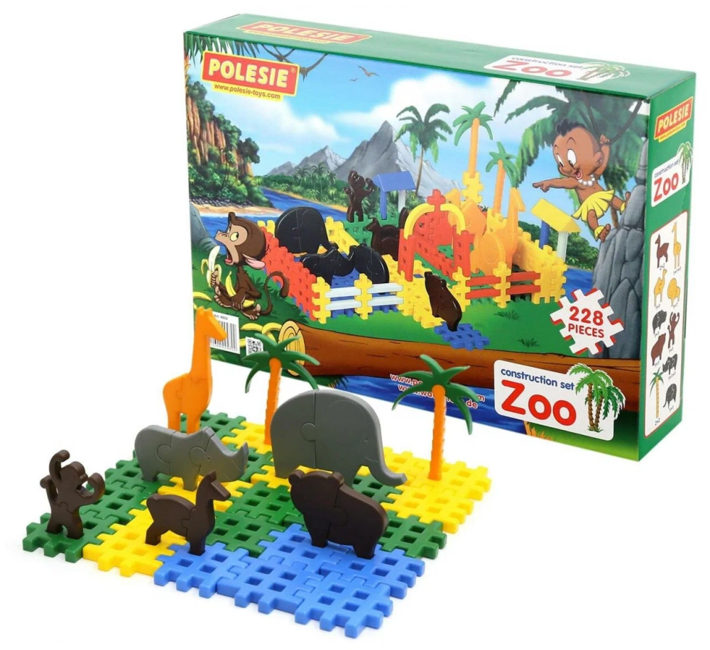Конструктор Зоопарк 228элем.