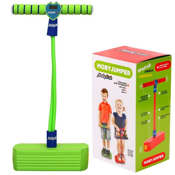 Тренажер для прыжков Moby-Jumper зеленый Moby Kids
