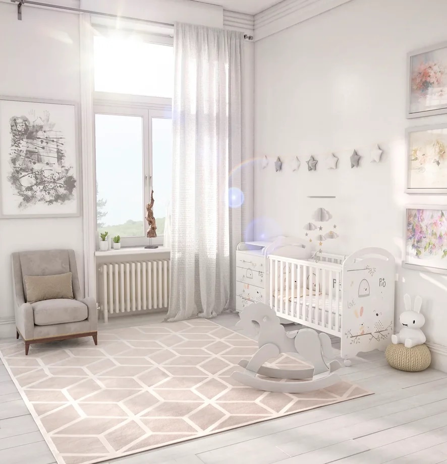 Кроватка Pio Pio INCANTO колесо цвет белый