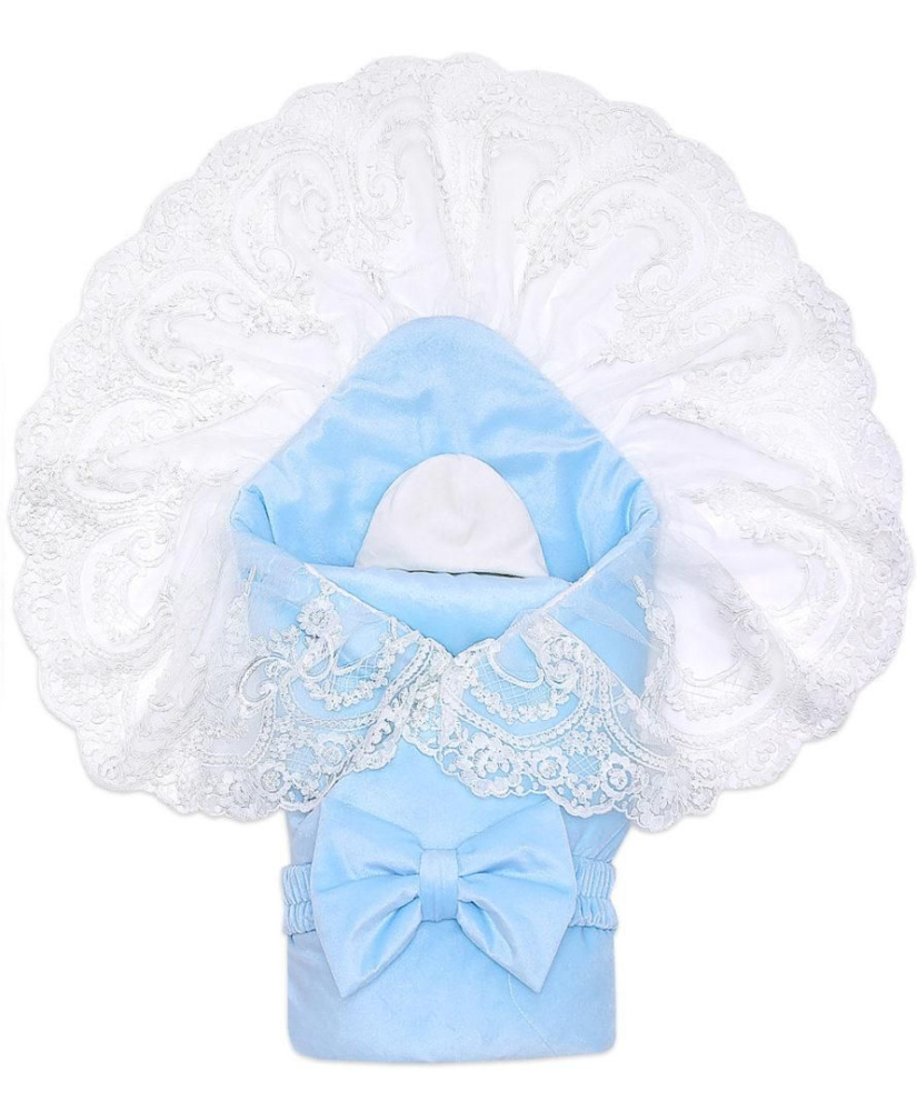 Комплект на выписку Элегия голубой