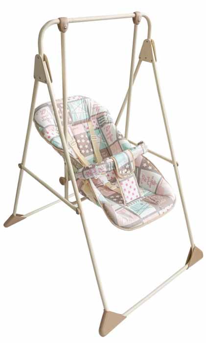 Качели детские Ветерок-Люкс Бежевый Звезды ГЛОБЭКС 