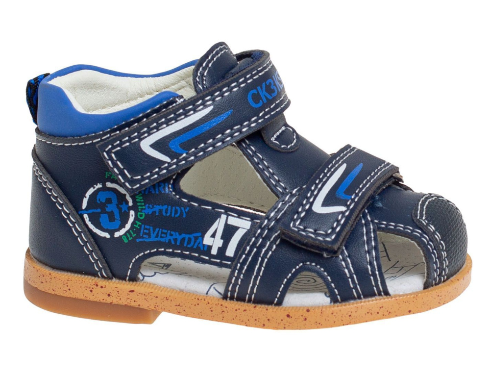 Сандалии для мальчика Сказка темно-синий