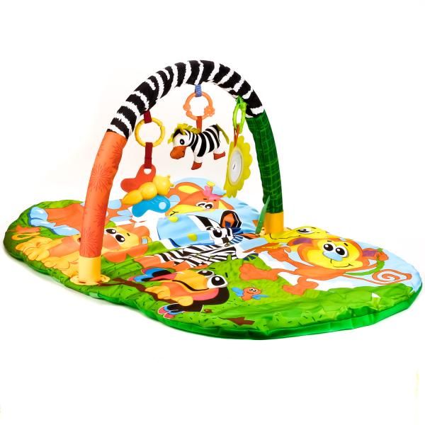 Коврик игровой с мягкими игрушками на подвеске Животные африки B1513337-R Умка