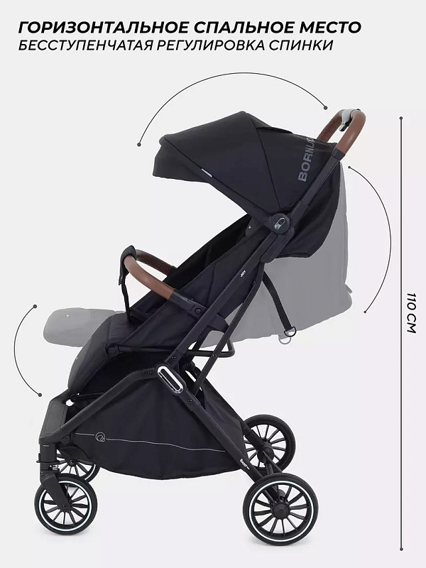 Коляска прогулочная RANT basic JOY (Black) Черный