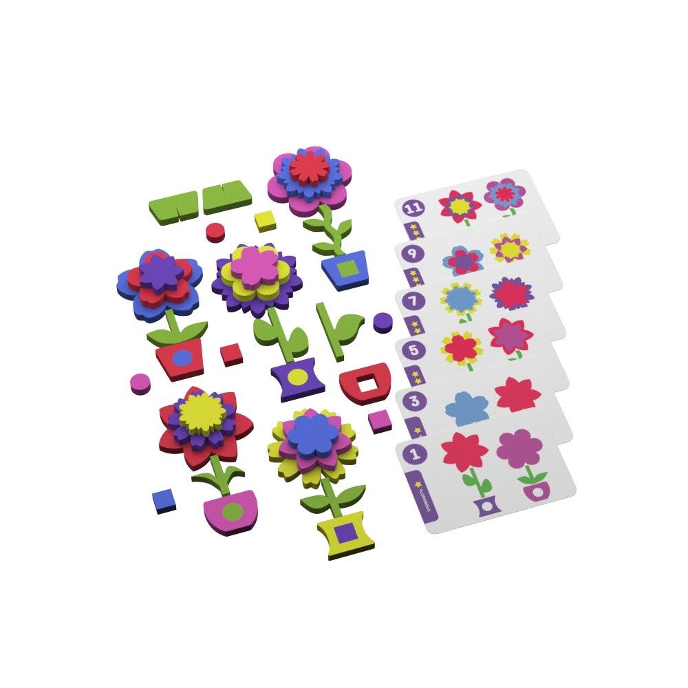 Развивающая игра с карточками Цветочки Повторяй-ка El` Basco Toys