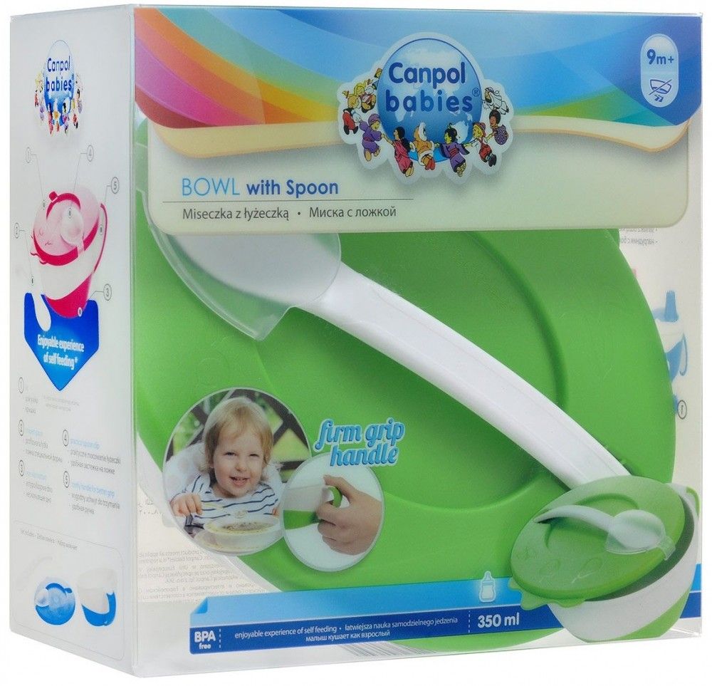 Мисочка с ложечкой Canpol