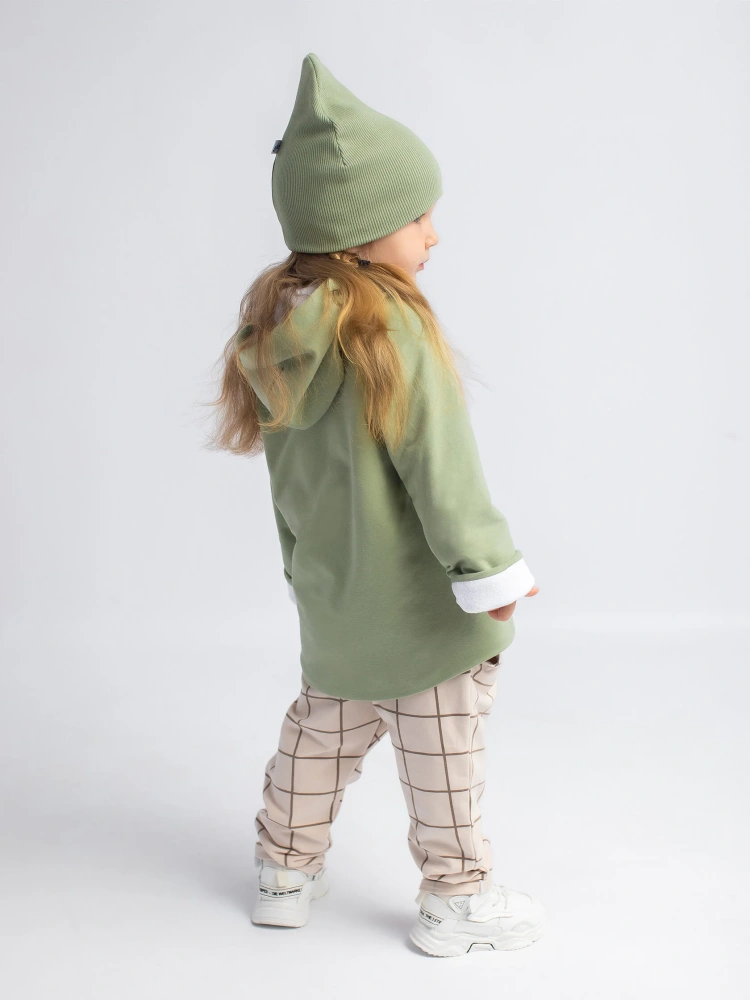 Кофточка с шапкой Glamourchik оливка
