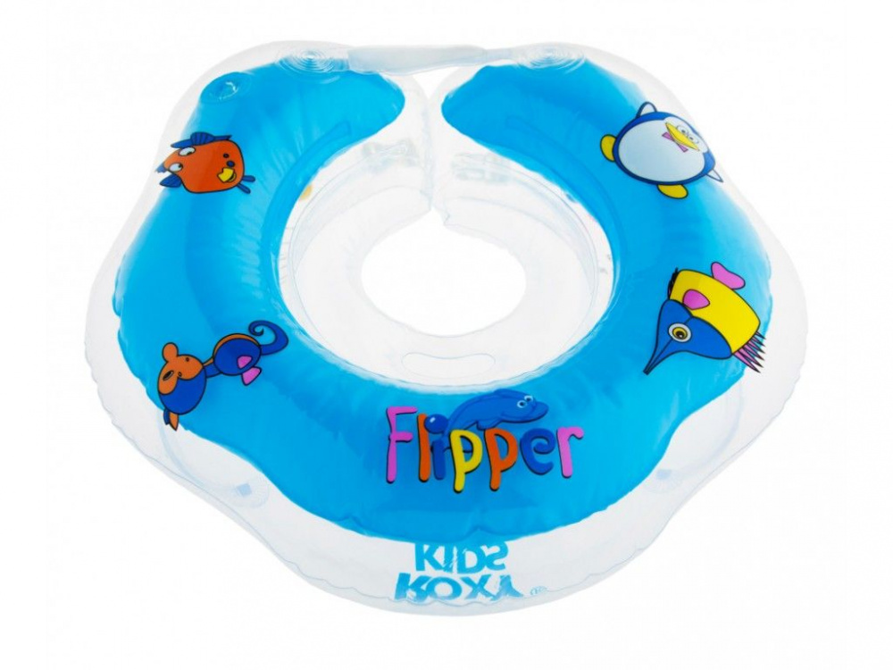Круг на шею для купания малышей Flipper Roxy Kids голубой