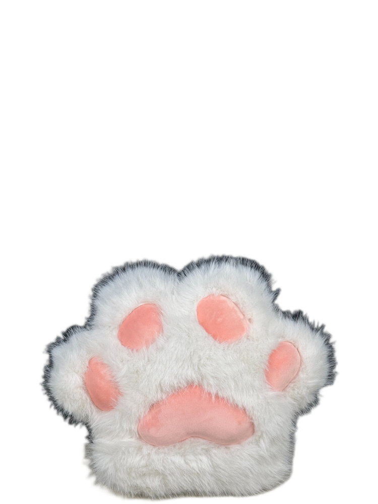 Лапка пушистая 45 см белая