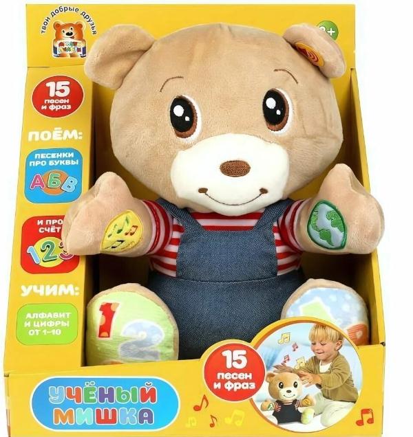 Мишка Шаинский музыка мишка обуч. 25см, озвуч МУЛЬТИ-ПУЛЬТИ 