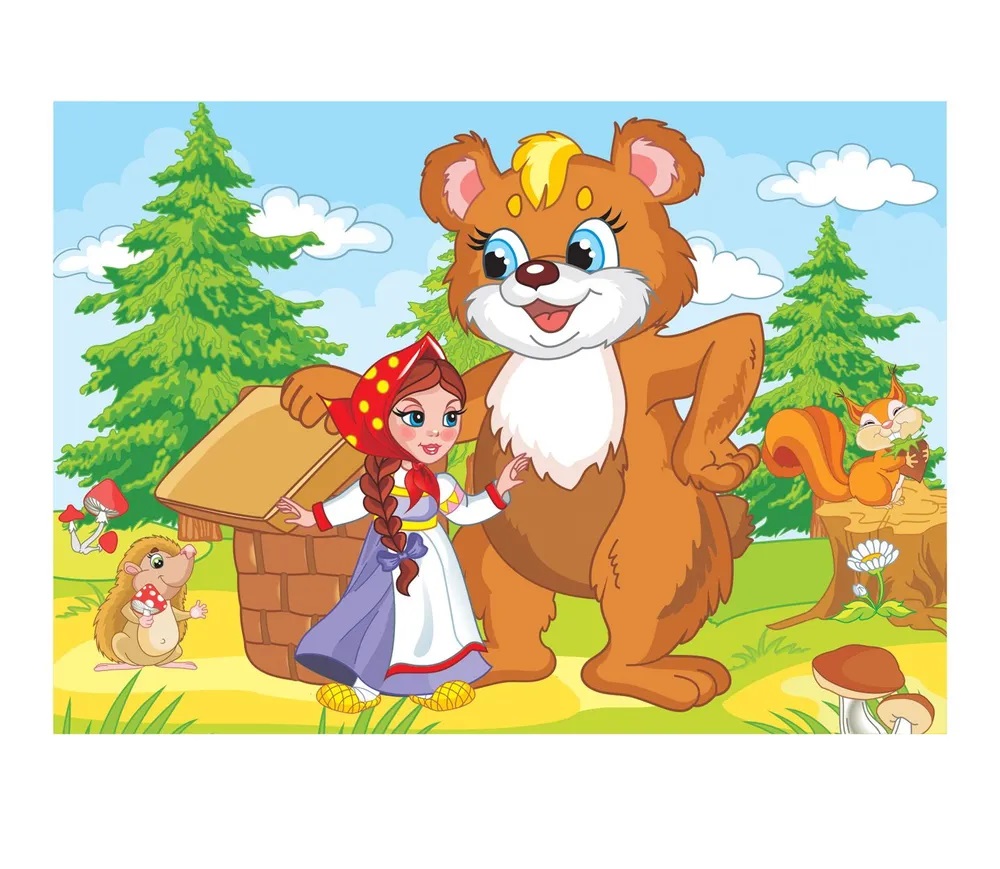 Игра настольная ПОЛЕ+ПАЗЛ Маша и медведь