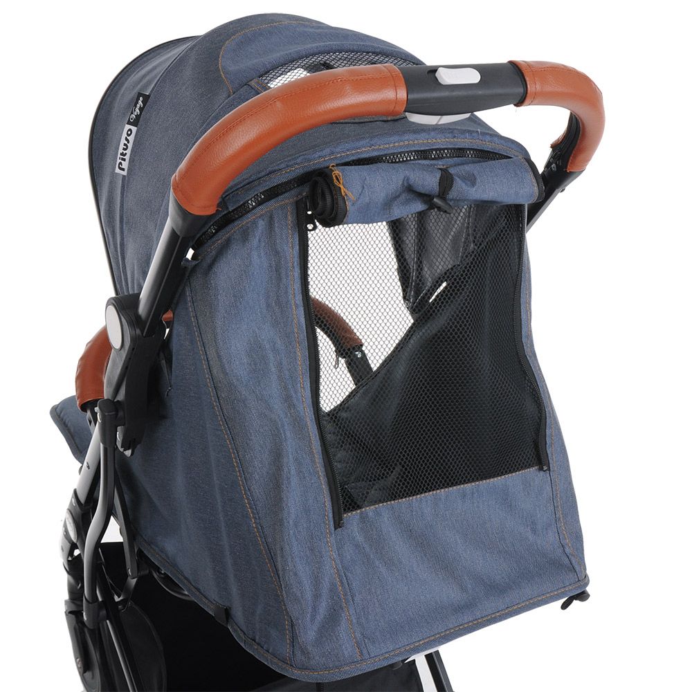 Коляска детская прогулочная VOYAGE BLUE PITUSO джинсовый