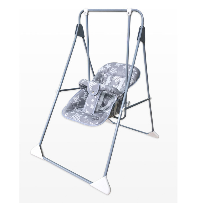 Качели детские Ветерок-Люкс Серый Звезды ГЛОБЭКС 