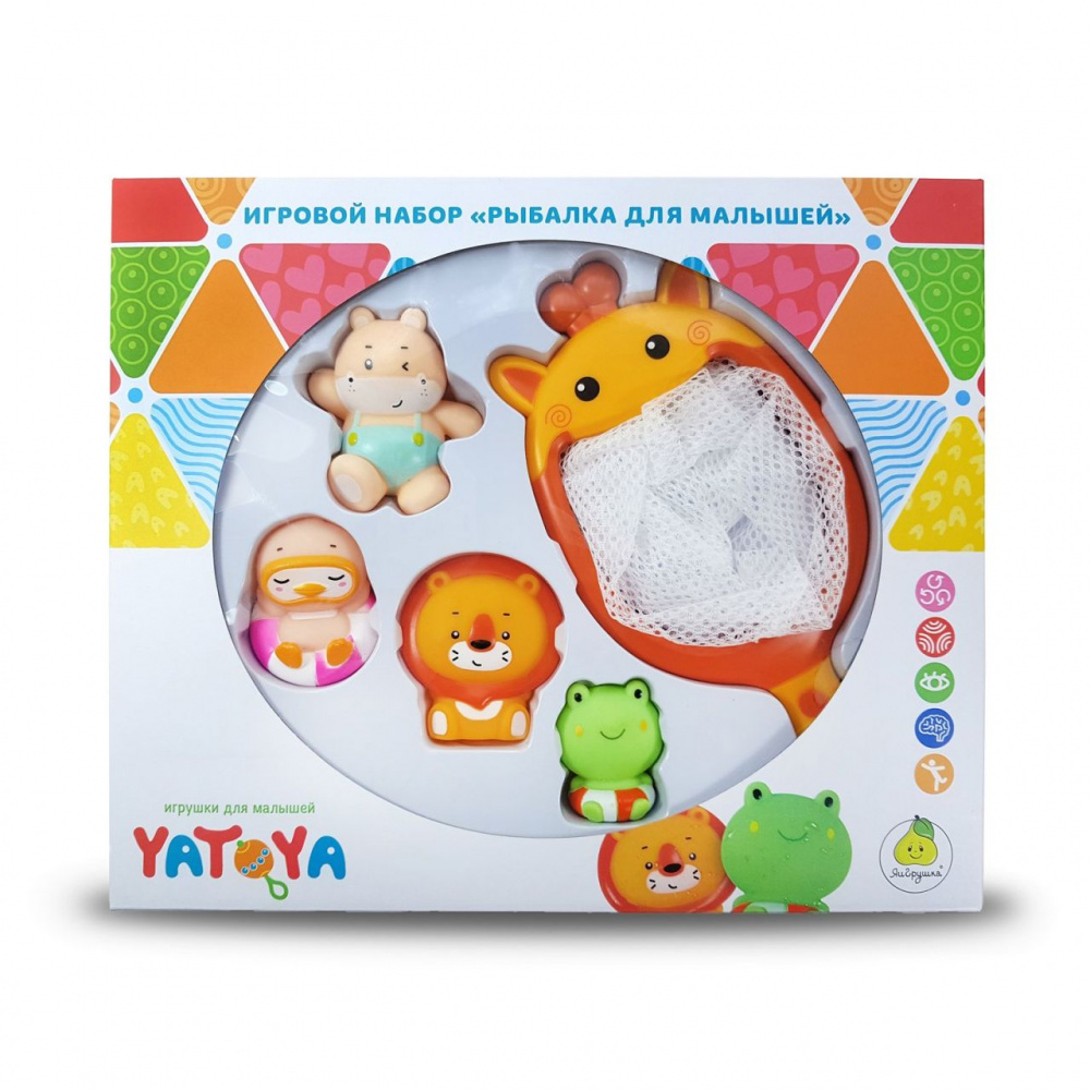 Набор игрушек для ванной Сачок-Жираф ЯиГрушка