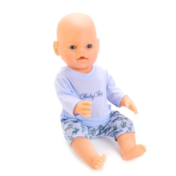 Пупс функциональный с аксессуарами, 43 см, пьет и писает, закрывает глаза Baby doll B689657