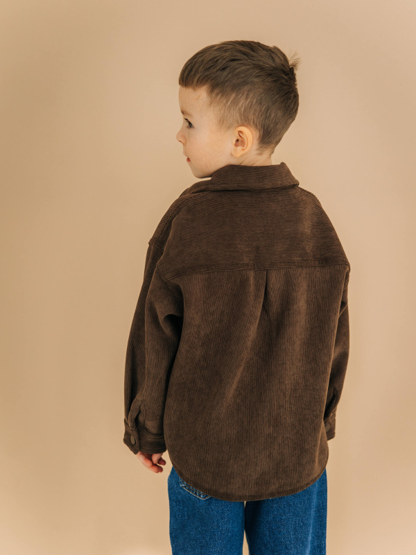 Вельветовая рубашка MIMILAV шоколад