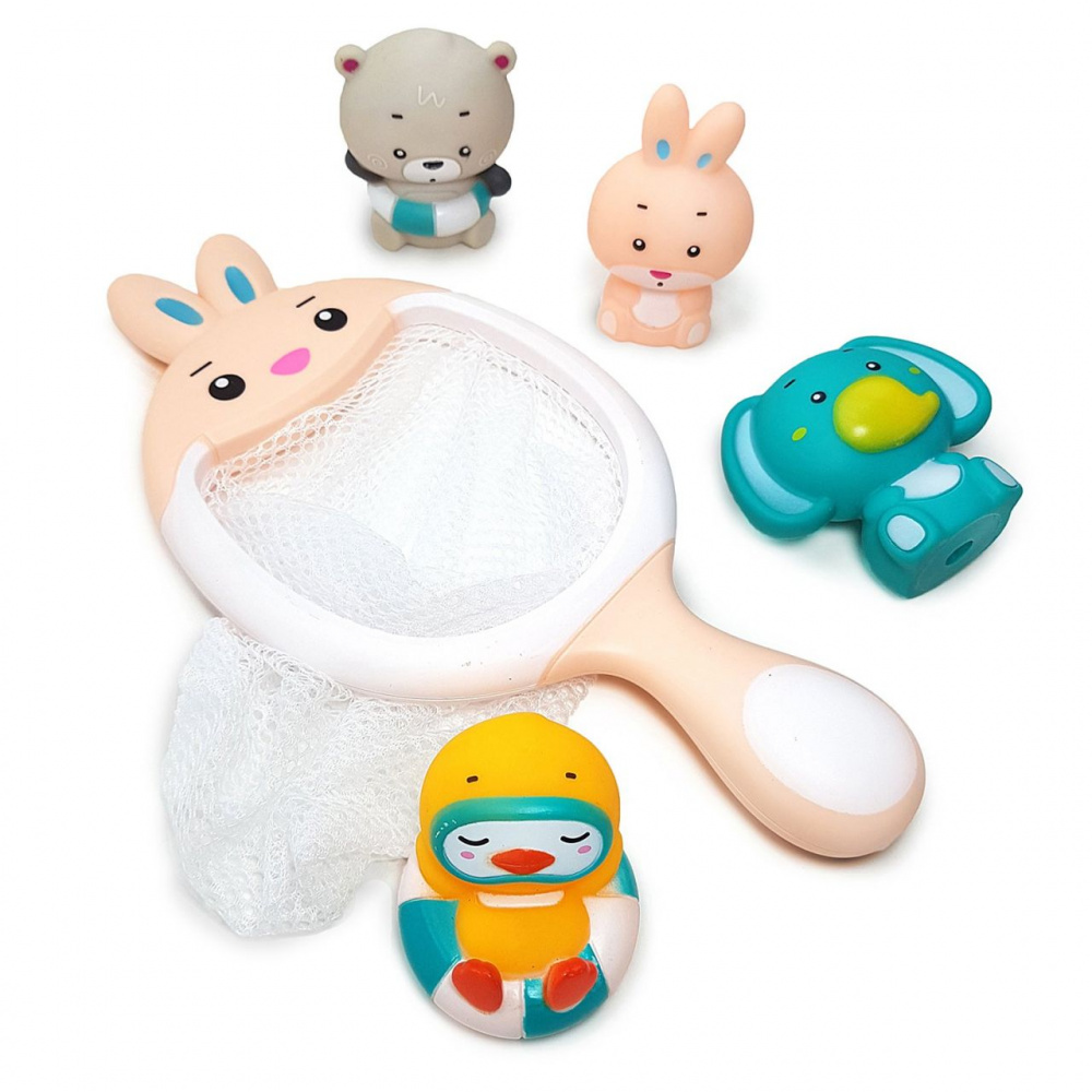 Набор игрушек для ванной Сачок-Зайчик ЯиГрушка