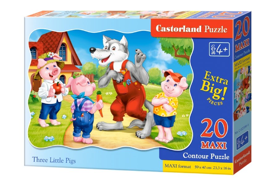 Puzzle-20 MAXI Три поросенка