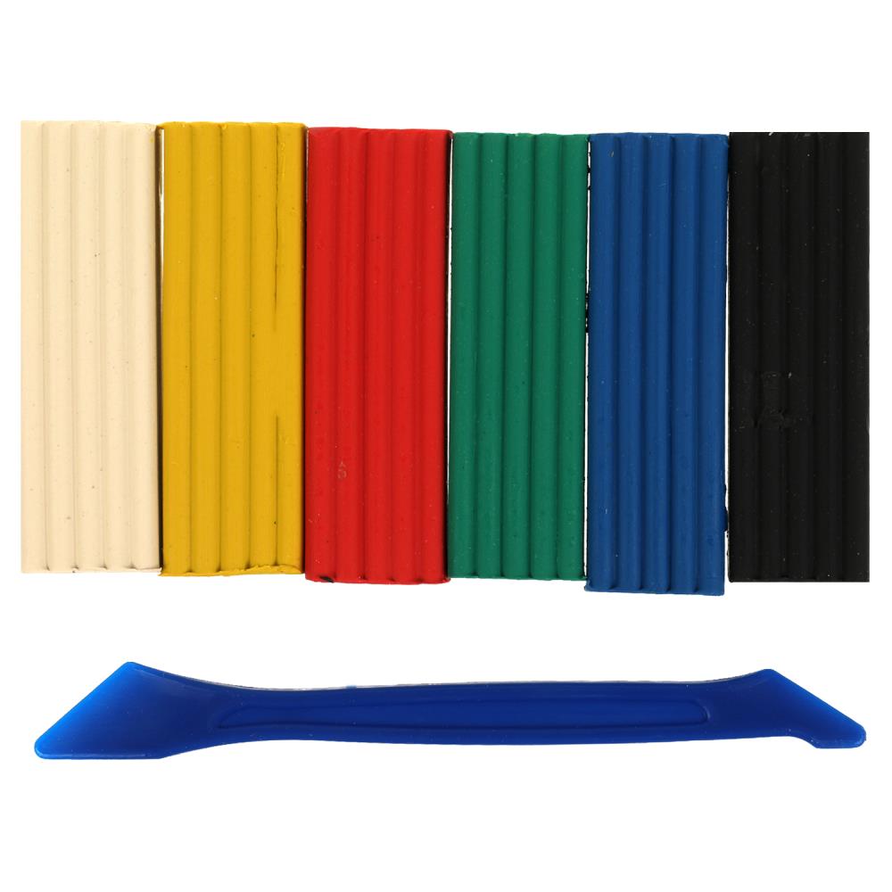 Чебурашка, пластилин классический Чебурашка 6 цв (120г) Умка 