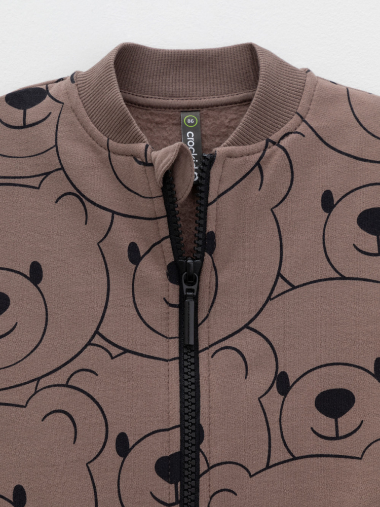 Бомбер для мальчика Crockid бразильский дуб мишка к654