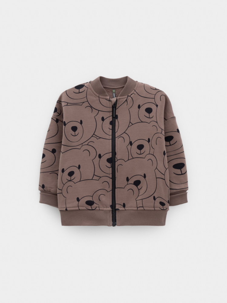 Бомбер для мальчика Crockid бразильский дуб мишка к654