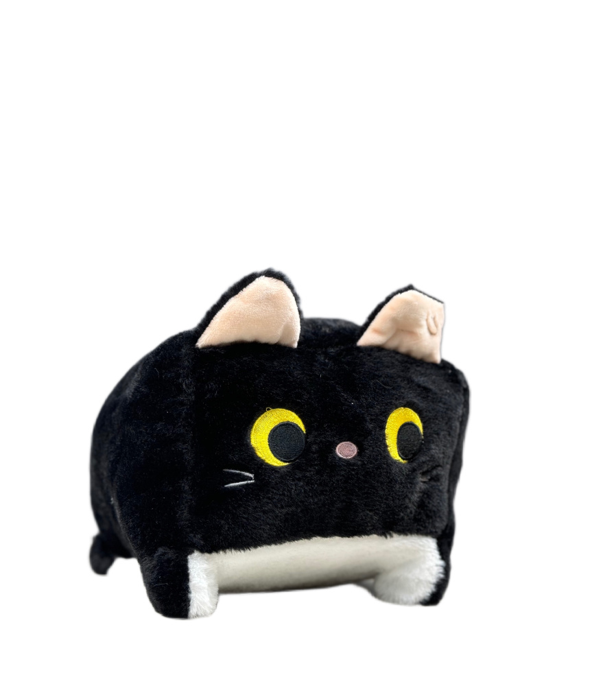 Кот квадрат 25 см бежевый