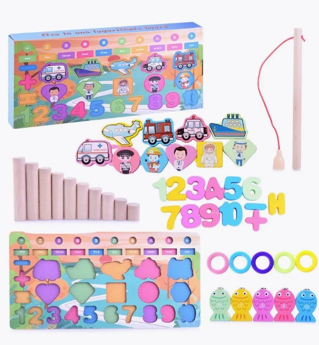 Игра развивающая D1469 "Веселый паравозик"