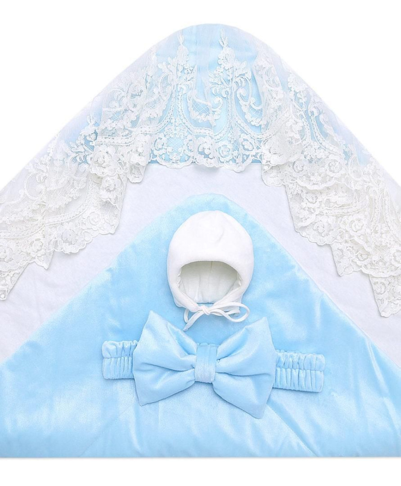 Комплект на выписку Элегия голубой