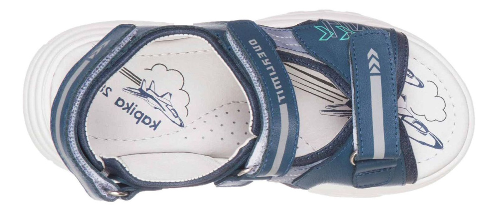 Сандалии для мальчика Kapika синий-джинс