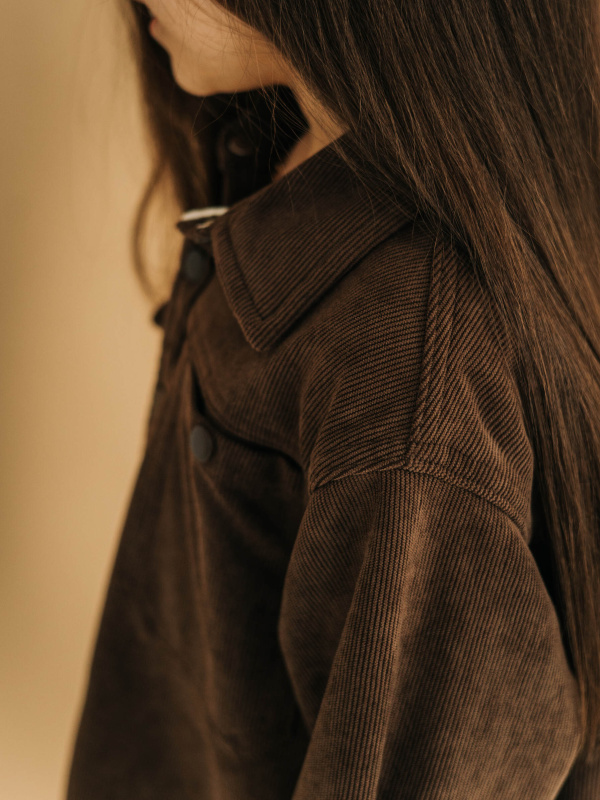 Вельветовая рубашка MIMILAV шоколад