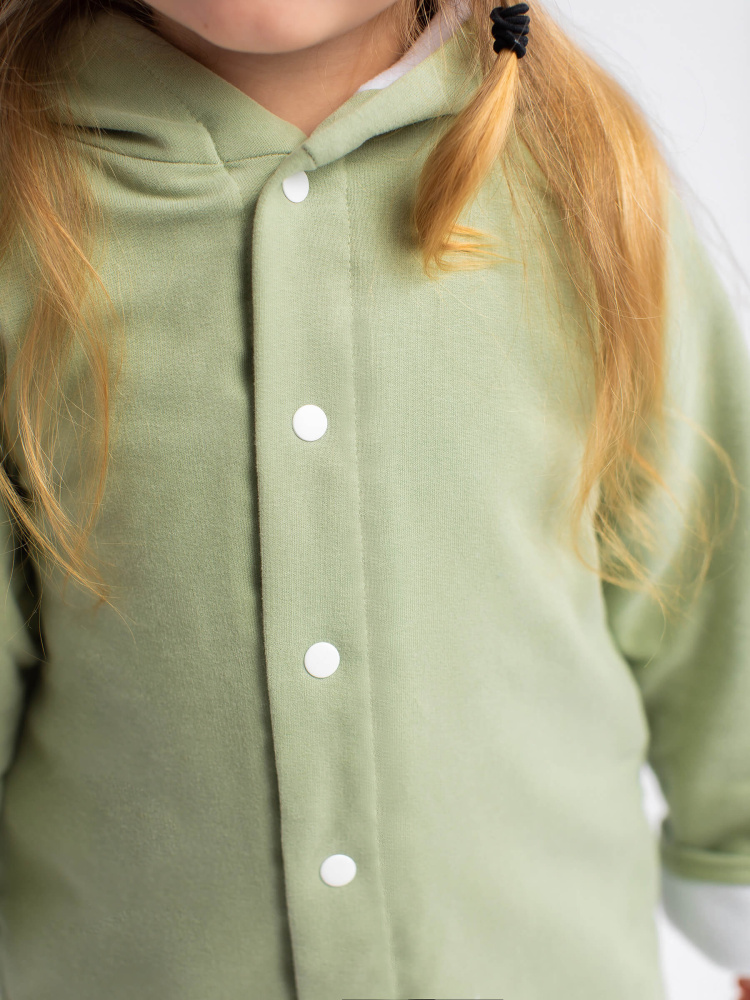 Кофточка с шапкой Glamourchik оливка