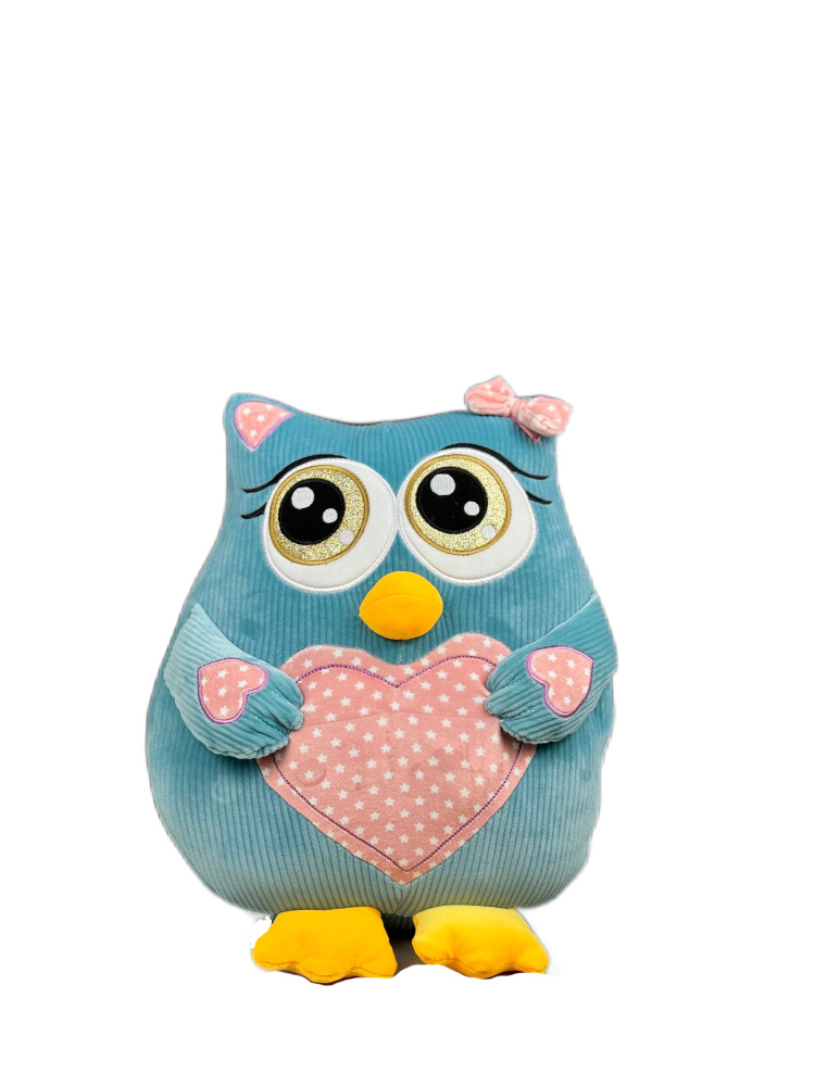 Сова с сердцем 40 см