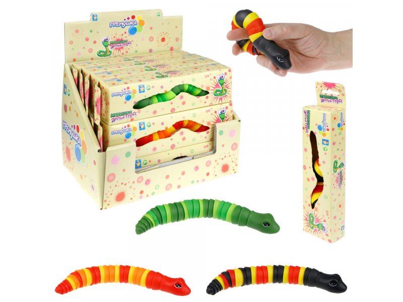 Гремушка змейка 1TOY