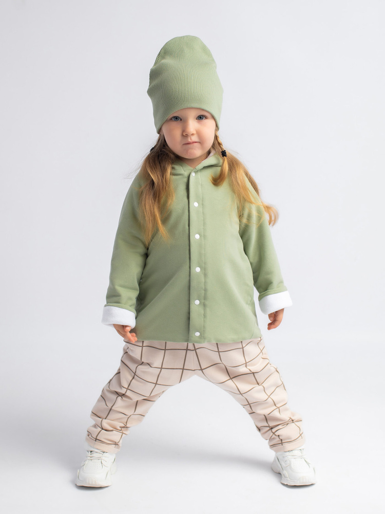 Кофточка с шапкой Glamourchik оливка