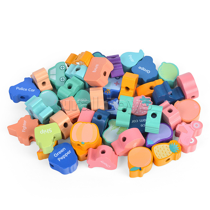 Шнуровка Фрукты, овощи,транспорт