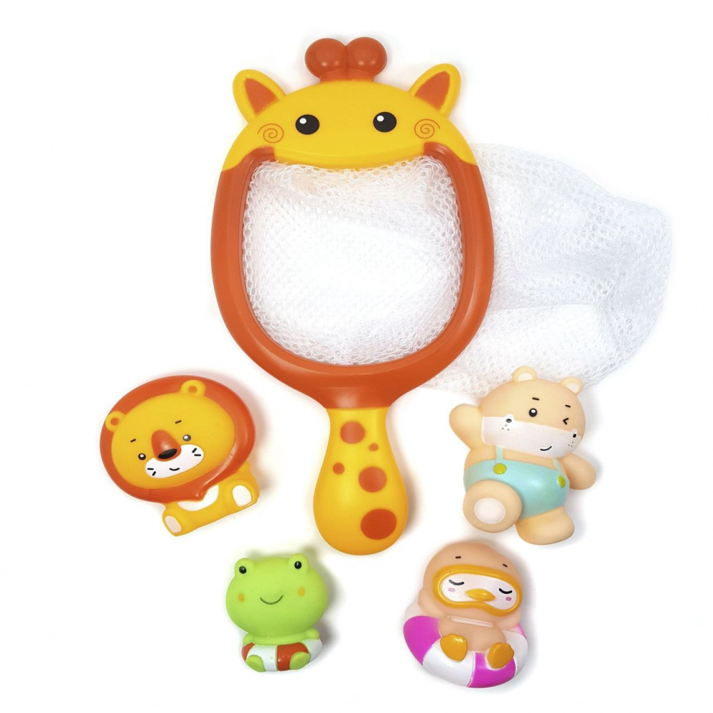 Набор игрушек для ванной Сачок-Жираф ЯиГрушка