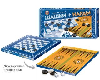 Шашки-нарды, 39*18*3 см