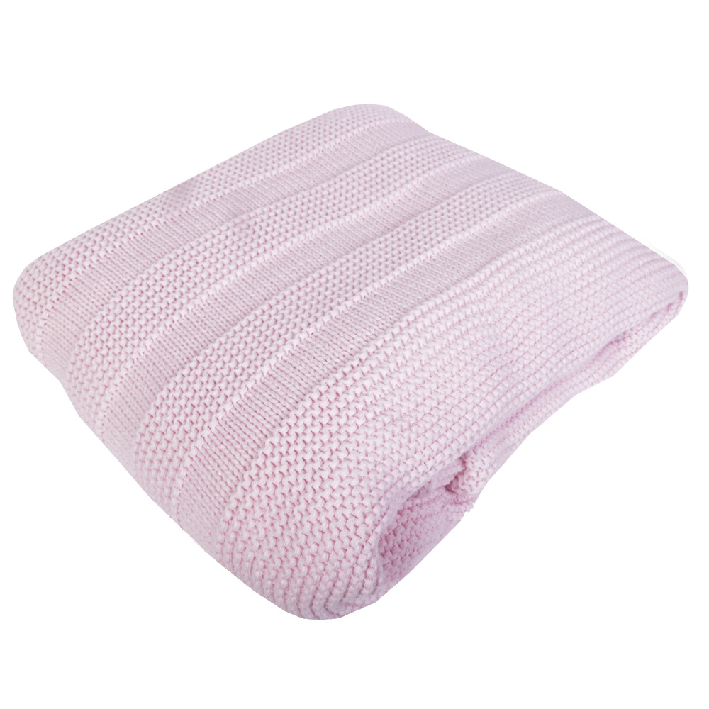 Плед вязанный 90 х 90 см Объемный на подкладке Babyedel