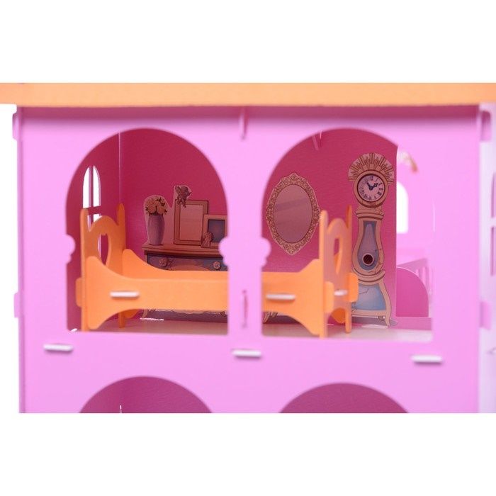 Домик для кукол до 16 см Замок Джульетты бело-розовый KRASATOYS