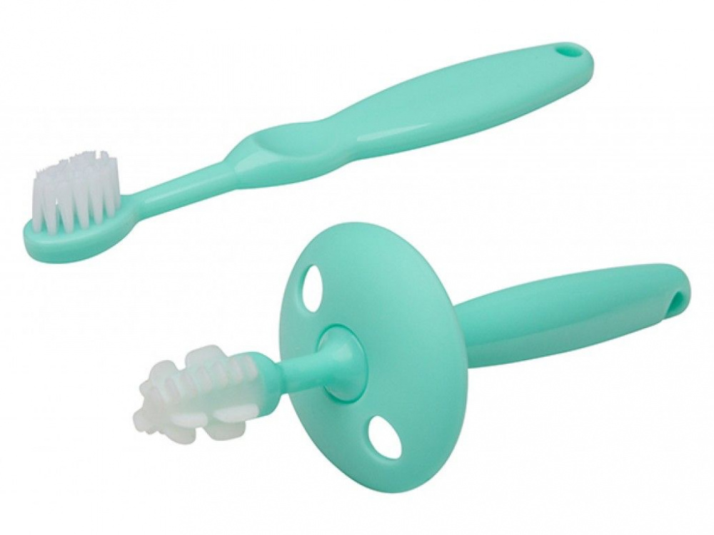 Зубная щетка и щетка-массажер для малышей в наборе Roxy Kids