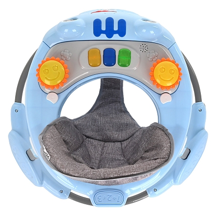 Ходунки Amigo (круглые) (6 силик.кол,игр.,муз) 70*70*60 Blue/Голубой BAMBOLA  