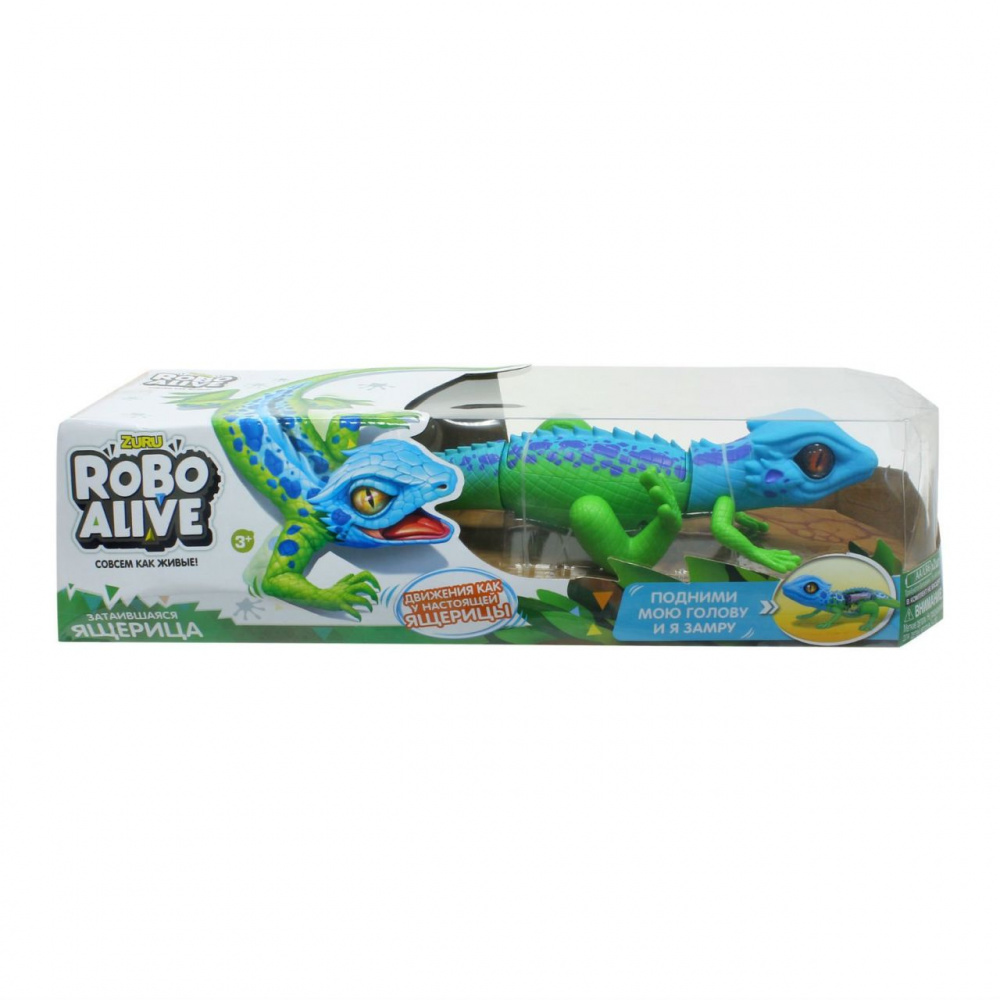 Робо-змея RoboAlive сине-зеленая 1TOY