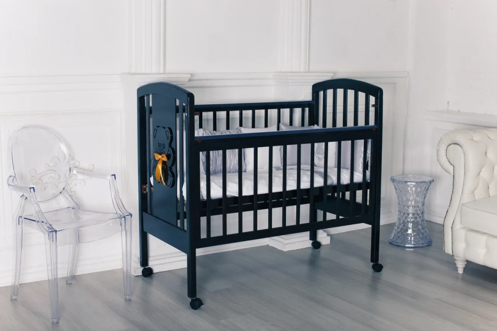 Кроватка Incanto HUGGE HK колесо цвет горький шоколад*