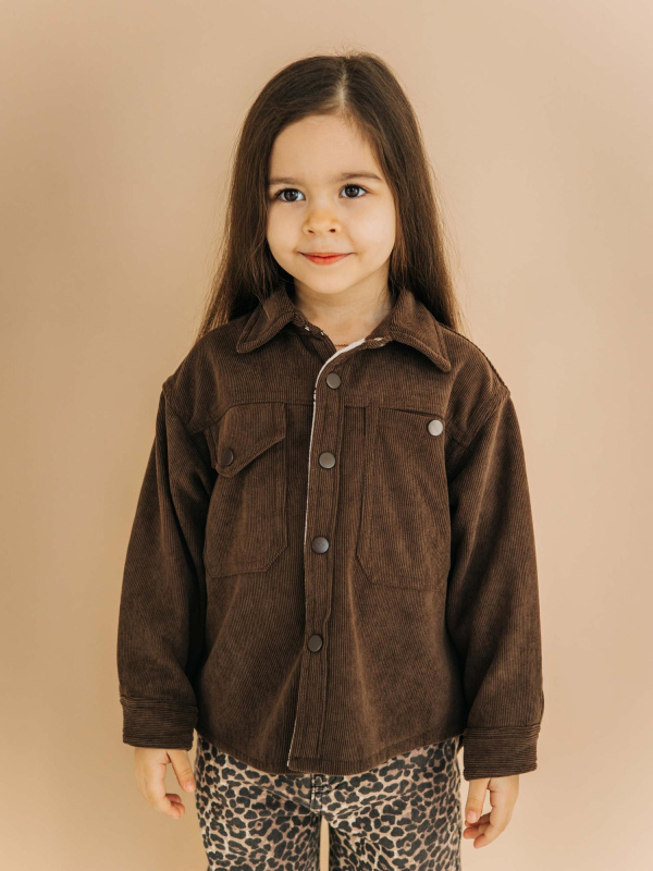 Вельветовая рубашка MIMILAV шоколад